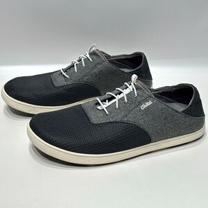 OluKai Nohea Moku Black Slip On Shoes Low Top Sneakers Men Size 11 Minimal Wear